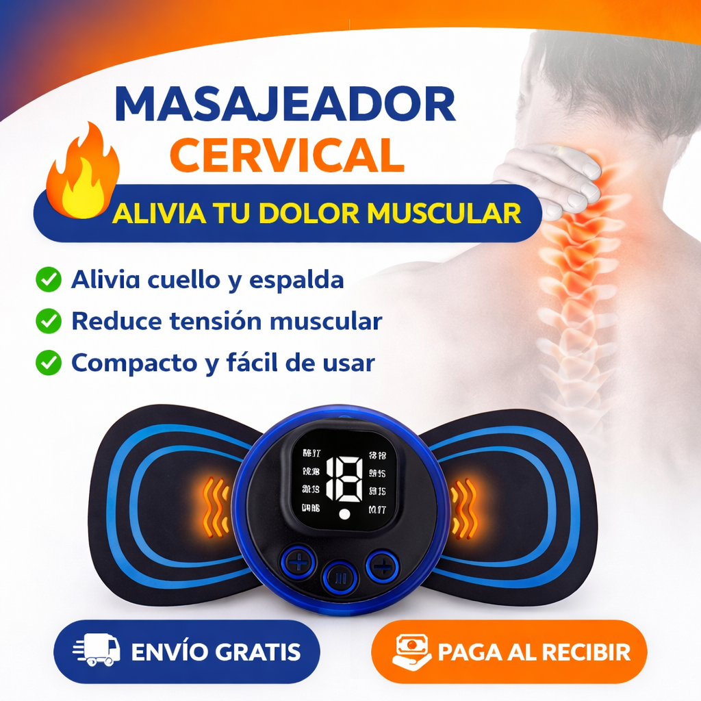 Mini Masajeador Cervical Portátil Recargable
