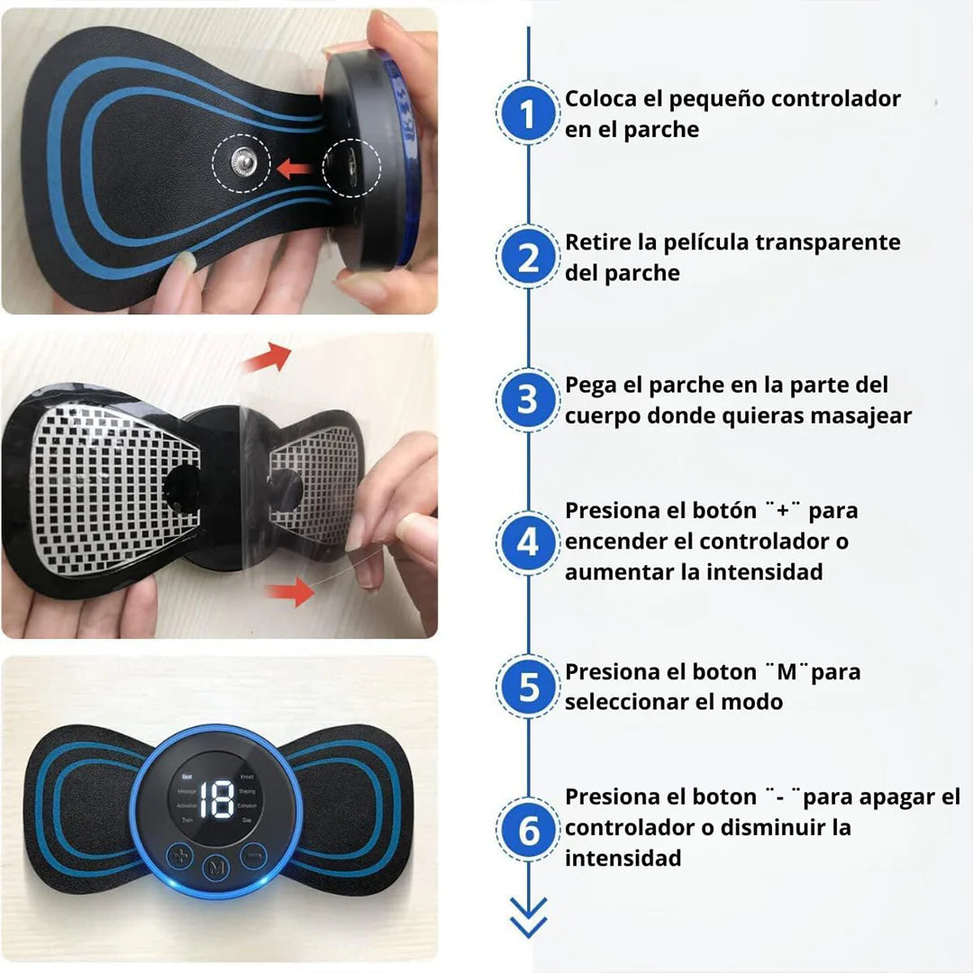 Mini Masajeador Cervical Portátil Recargable